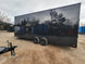 Custom Enclosed 8.5 X 24 Stage Trailer Black With Black Out Trim and Awning - SLE Equipment - 21