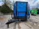 Concession Trailer 8.5' X 18' Cobalt Blue With Blackout & Walk On Roof Food Event Catering - SLE Equipment - 1