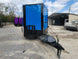 Concession Trailer 8.5' X 18' Cobalt Blue With Blackout & Walk On Roof Food Event Catering - SLE Equipment - 3