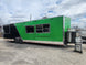 Concessions Trailer 8.5' X 30' Black and Green Food Event Catering - SLE Equipment - 1