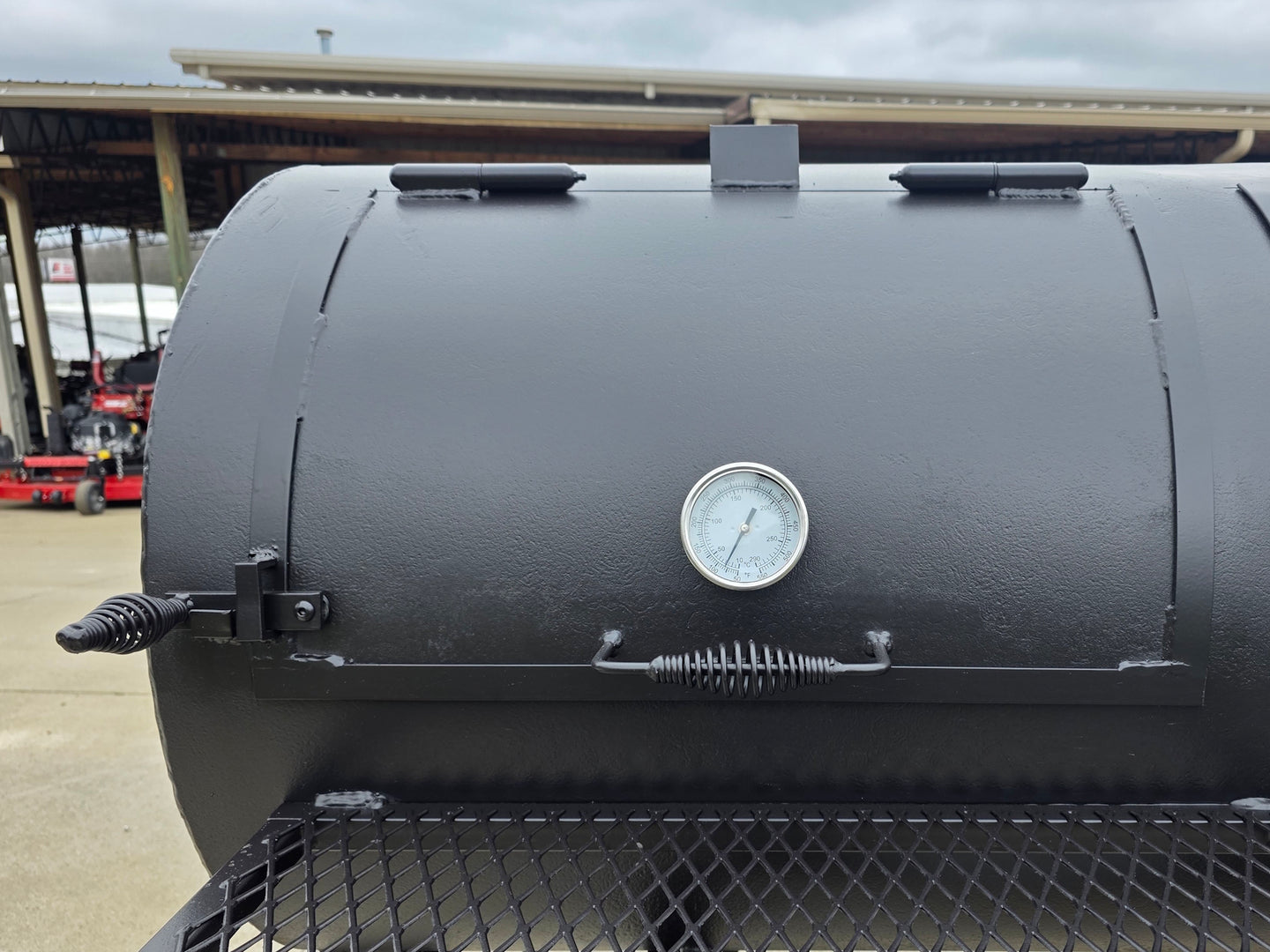 BBQ Smoker 250 Gallon Reverse Flow Patio BBQ Cooker - SLE Equipment - 14