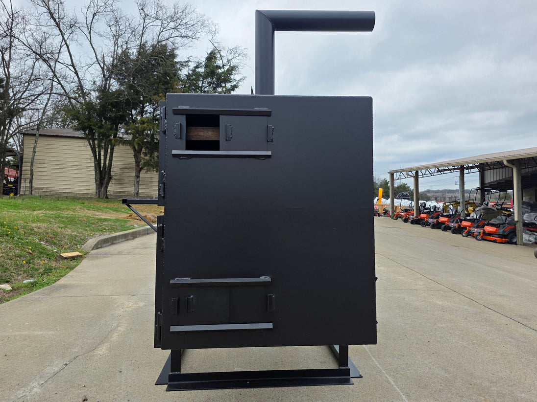 BBQ Smoker 250 Gallon Reverse Flow Patio BBQ Cooker - SLE Equipment - 9