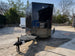 8.5' X 20' Custom Concession Trailer Black With Blackout Food Event Catering - SLE Equipment - 2