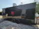 8.5' X 20' Custom Concession Trailer Black With Blackout Food Event Catering - SLE Equipment - 8