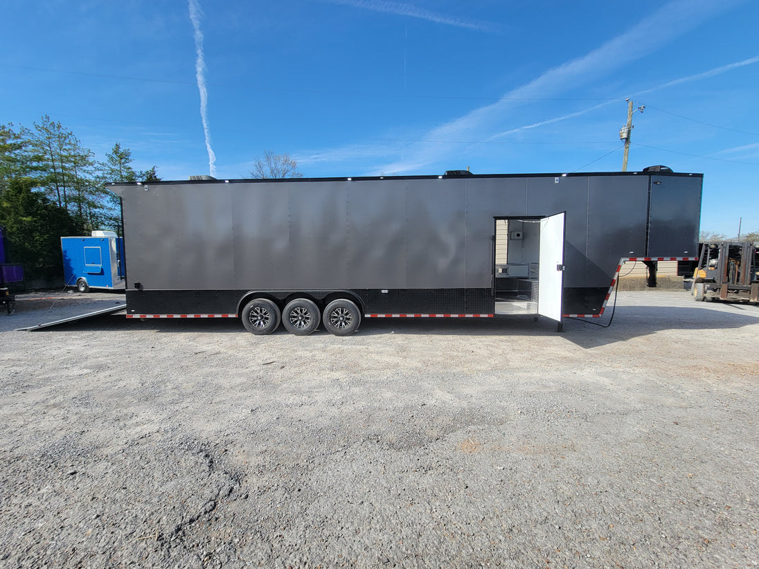 8.5' X 40' Custom Concession Marketing and Merchandising Event Trailer - SLE Equipment - 5