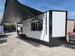 8.5' X 22' Concession Trailer With 8' Porch White With Blackout Trim BBQ Food Event Catering - SLE Equipment - 4