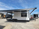8.5' X 22' Concession Trailer With 8' Porch White With Blackout Trim BBQ Food Event Catering - SLE Equipment - 5