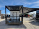 8.5' X 22' Concession Trailer With 8' Porch White With Blackout Trim BBQ Food Event Catering - SLE Equipment - 7