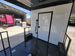 8.5' X 22' Concession Trailer With 8' Porch White With Blackout Trim BBQ Food Event Catering - SLE Equipment - 13