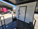 8.5' X 22' Concession Trailer With 8' Porch White With Blackout Trim BBQ Food Event Catering - SLE Equipment - 13