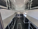 8.5' X 22' Concession Trailer With 8' Porch White With Blackout Trim BBQ Food Event Catering - SLE Equipment - 16