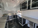 8.5' X 22' Concession Trailer With 8' Porch White With Blackout Trim BBQ Food Event Catering - SLE Equipment - 18