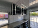 8.5' X 22' Concession Trailer With 8' Porch White With Blackout Trim BBQ Food Event Catering - SLE Equipment - 23