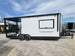 8.5' X 22' Concession Trailer With 8' Porch White With Blackout Trim BBQ Food Event Catering - SLE Equipment - 25