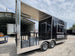 8.5' X 18' Black Concession Trailer With 8ft BBQ Porch Food Event Catering - SLE Equipment - 5