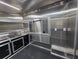 8.5' X 18' Black Concession Trailer With 8ft BBQ Porch Food Event Catering - SLE Equipment - 21