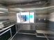 8.5' X 18' Black Concession Trailer With 8ft BBQ Porch Food Event Catering - SLE Equipment - 22