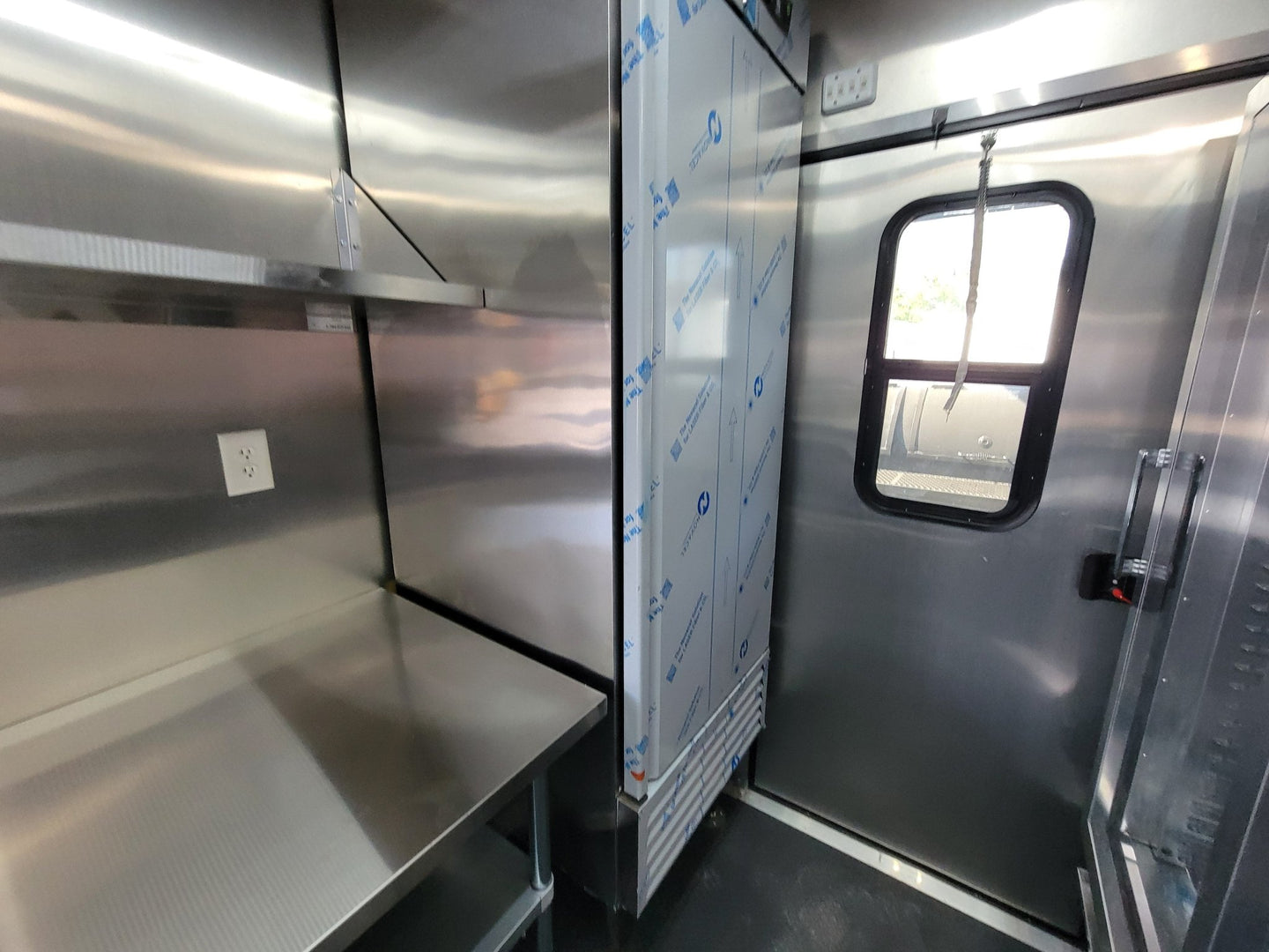 8.5' X 22' Concession Trailer Black With Blackout BBQ Event Catering 8' porch - SLE Equipment - 20