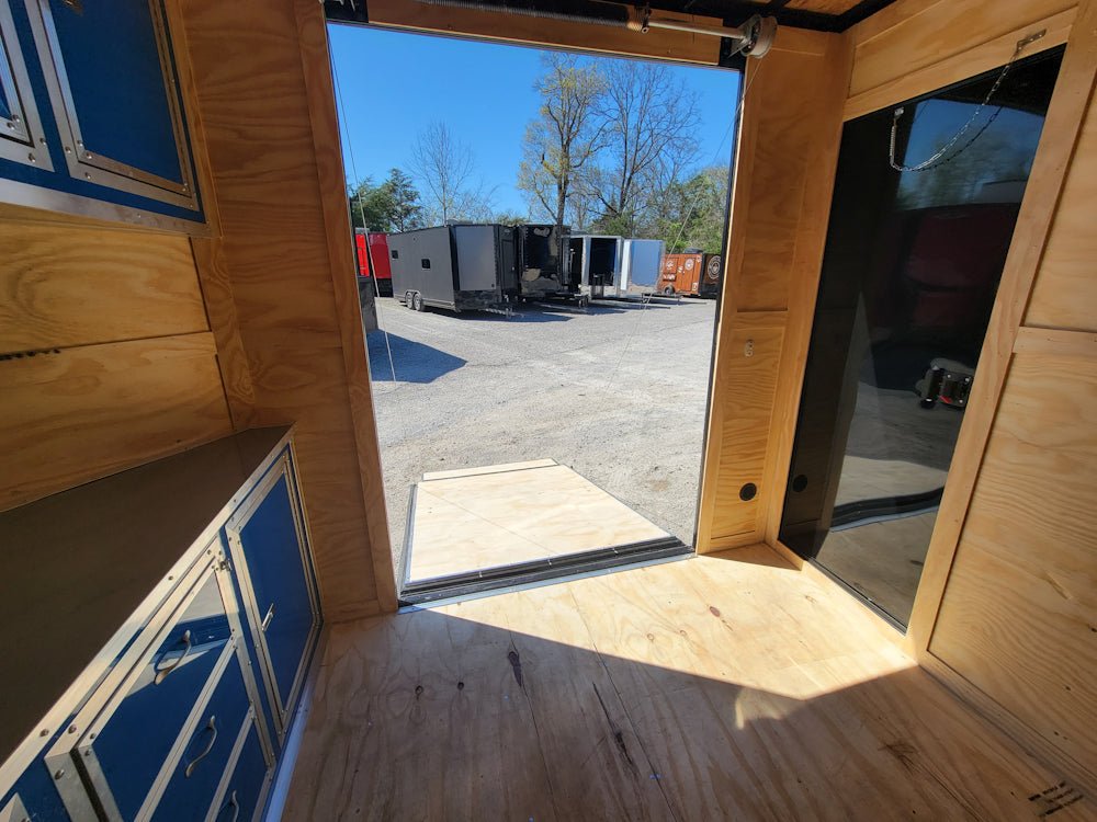 8.5' X 24' Hybrid Cobalt Blue With Blackout Trim and 16' Covered Porch - SLE Equipment - 18