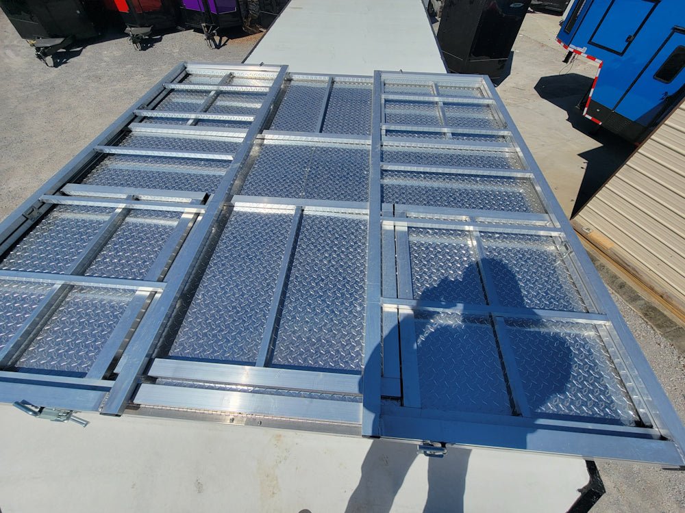 8.5' X 24' Hybrid Cobalt Blue With Blackout Trim and 16' Covered Porch - SLE Equipment - 20