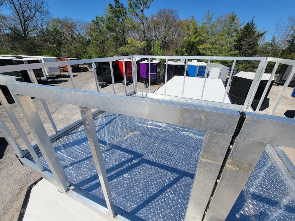8.5' X 24' Hybrid Cobalt Blue With Blackout Trim and 16' Covered Porch - SLE Equipment - 21