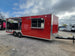 8.5' X 24' Concession Trailer Victory Red BBQ Event Catering With 12' Railed Porch - SLE Equipment - 3