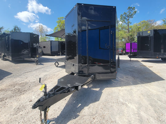 8.5' X 24' Black With Blackout Custom Stage Trailer - SLE Equipment - 1