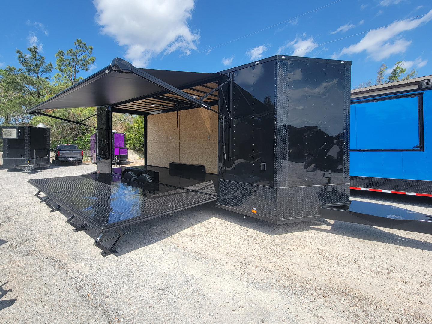 8.5' X 24' Black With Blackout Custom Stage Trailer - SLE Equipment - 3