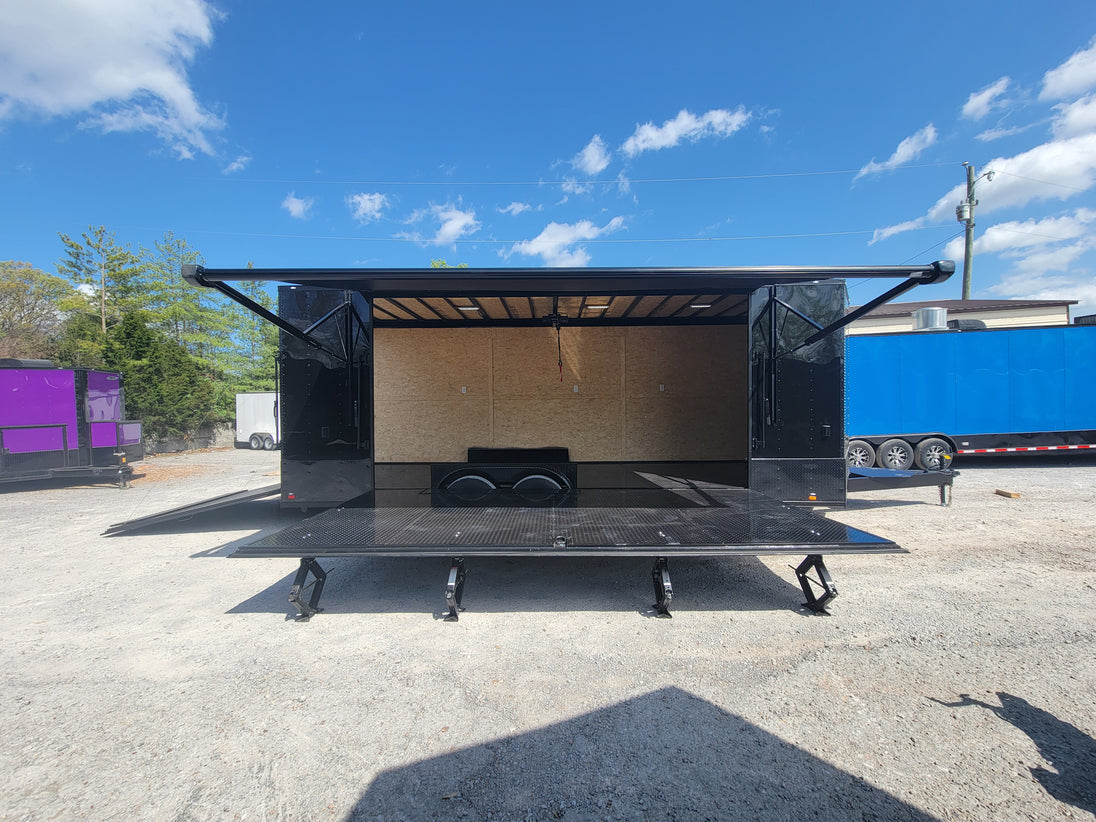 8.5' X 24' Black With Blackout Custom Stage Trailer - SLE Equipment - 4
