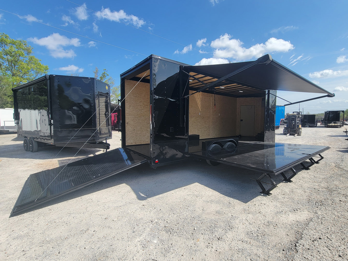 8.5' X 24' Black With Blackout Custom Stage Trailer - SLE Equipment - 5