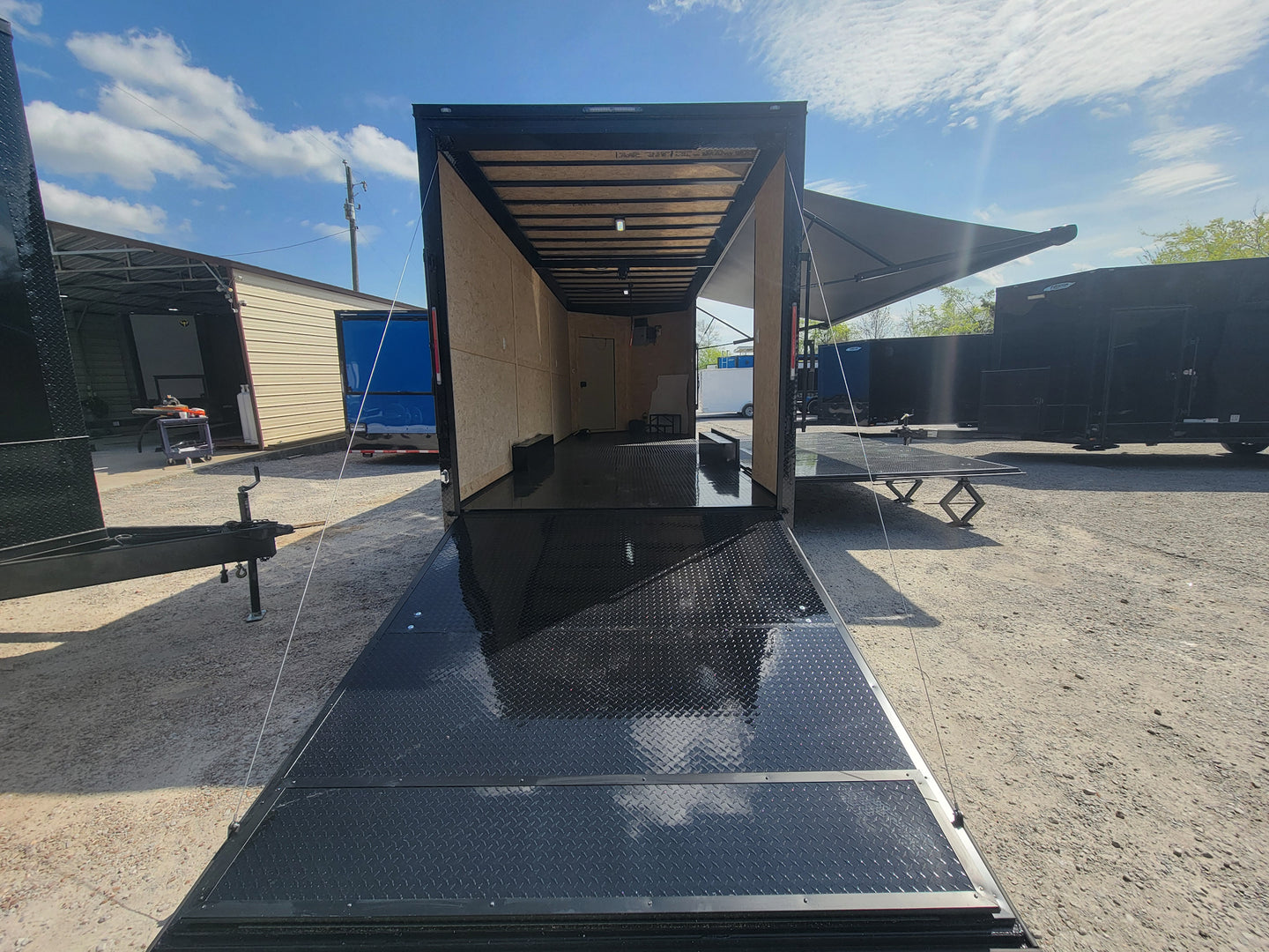 8.5' X 24' Black With Blackout Custom Stage Trailer - SLE Equipment - 6
