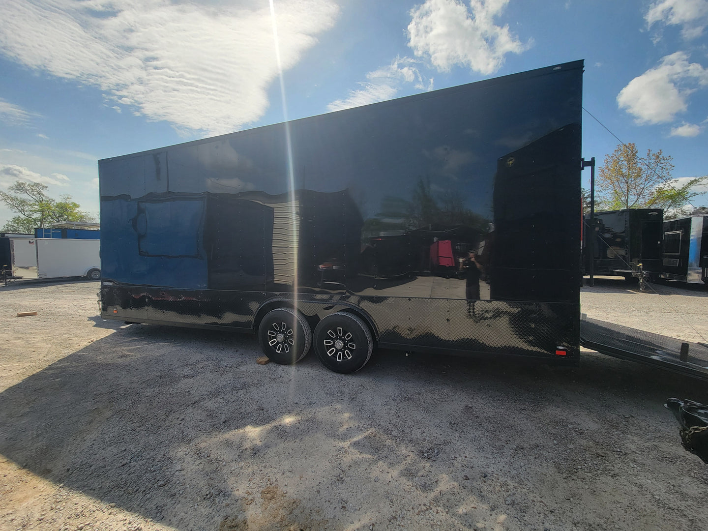 8.5' X 24' Black With Blackout Custom Stage Trailer - SLE Equipment - 8