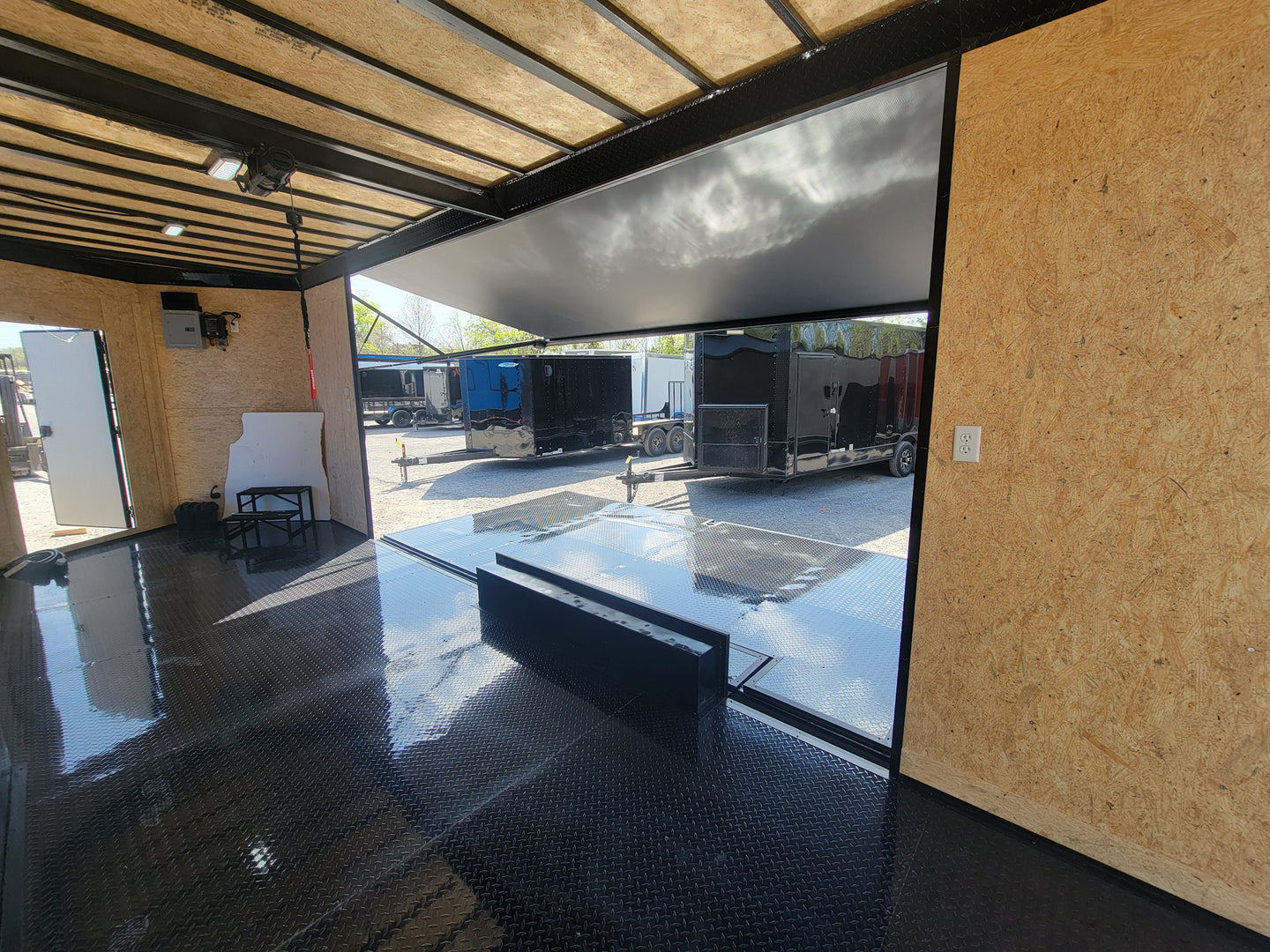 8.5' X 24' Black With Blackout Custom Stage Trailer - SLE Equipment - 12
