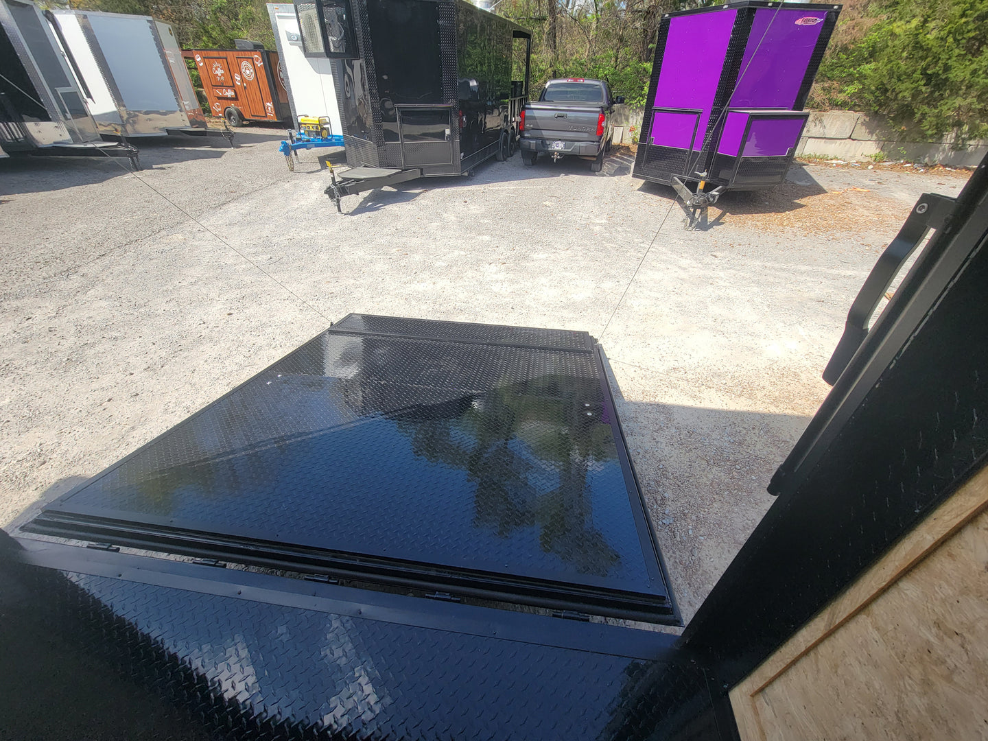 8.5' X 24' Black With Blackout Custom Stage Trailer - SLE Equipment - 13