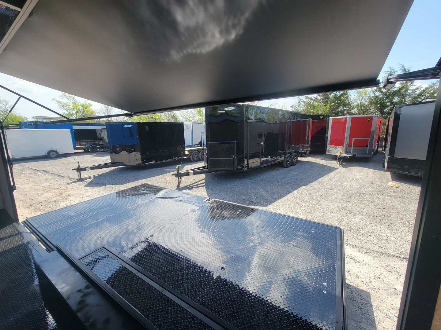 8.5' X 24' Black With Blackout Custom Stage Trailer - SLE Equipment - 14