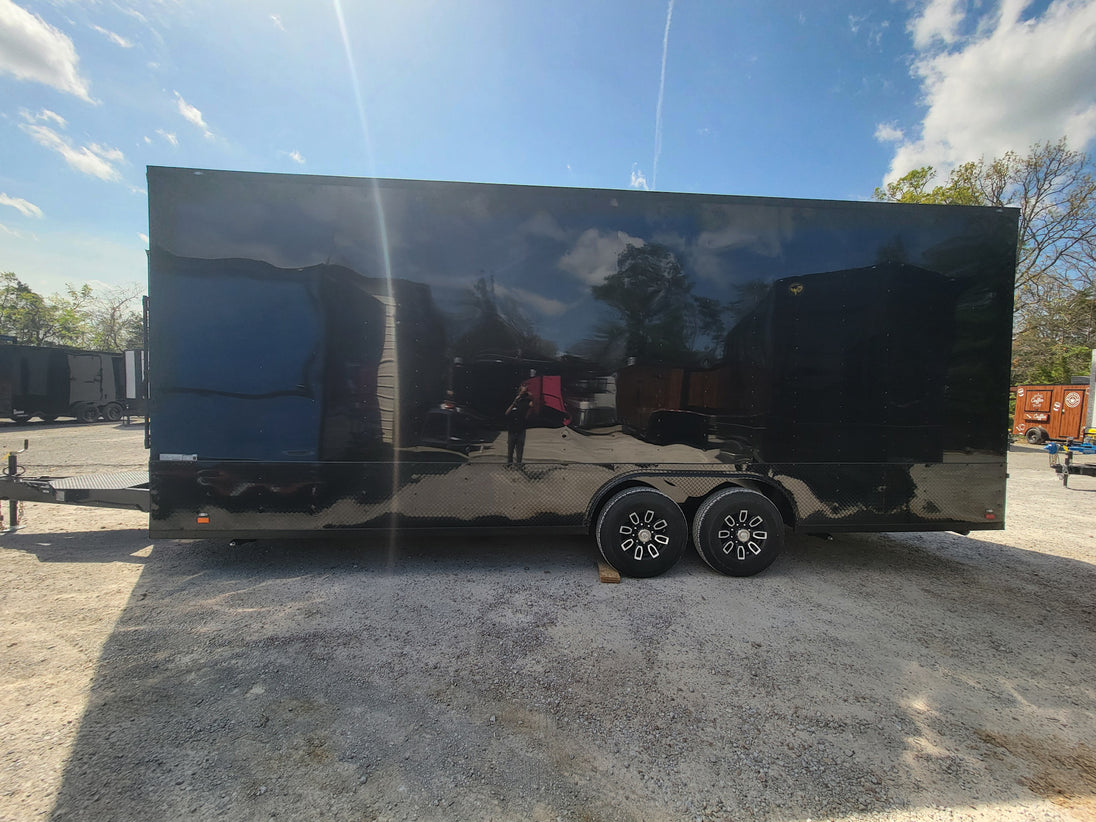 8.5' X 24' Black With Blackout Custom Stage Trailer - SLE Equipment - 17