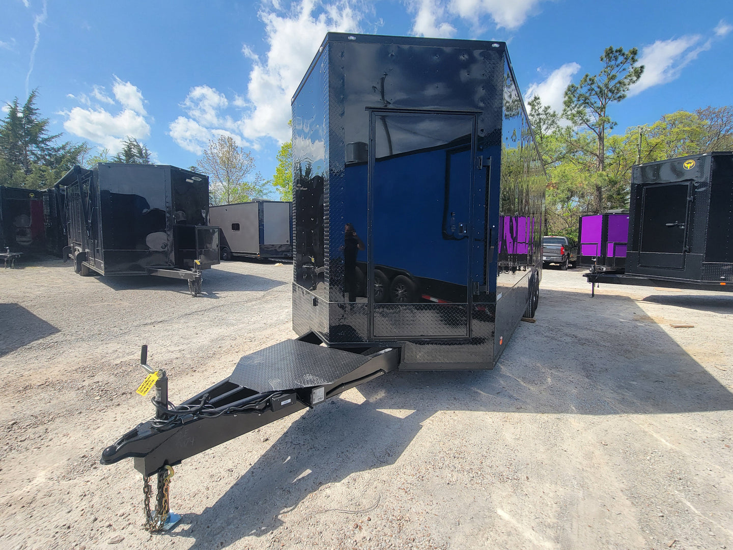8.5' X 24' Black With Blackout Custom Stage Trailer - SLE Equipment - 18