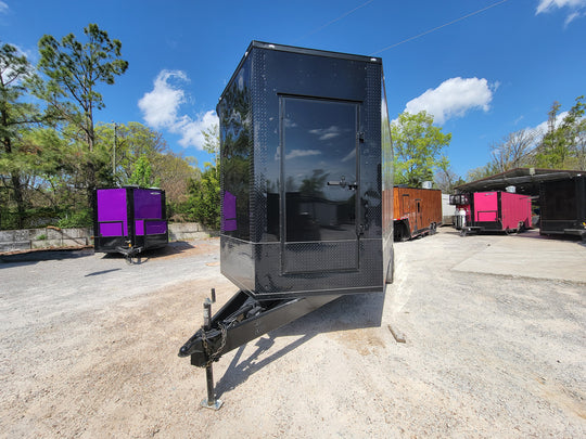8.5' X 18' Black With Blackout Deck Over Stage Trailer - SLE Equipment - 2