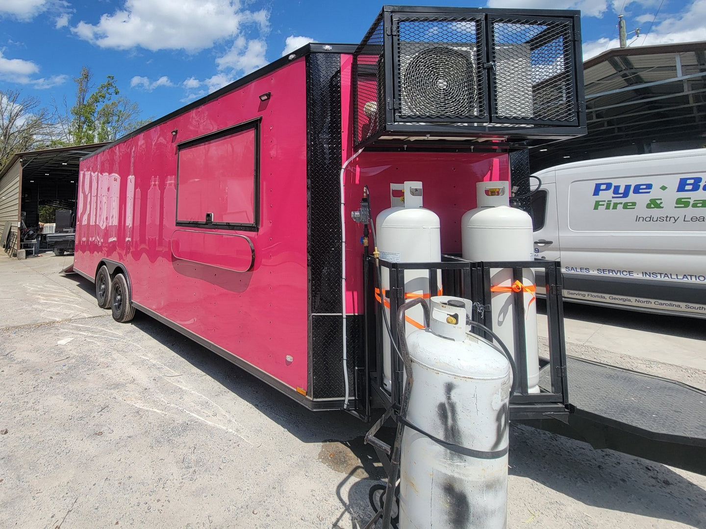 8.5' X 24' Pink With Blackout Concession Trailer Food Event Catering - SLE Equipment - 4