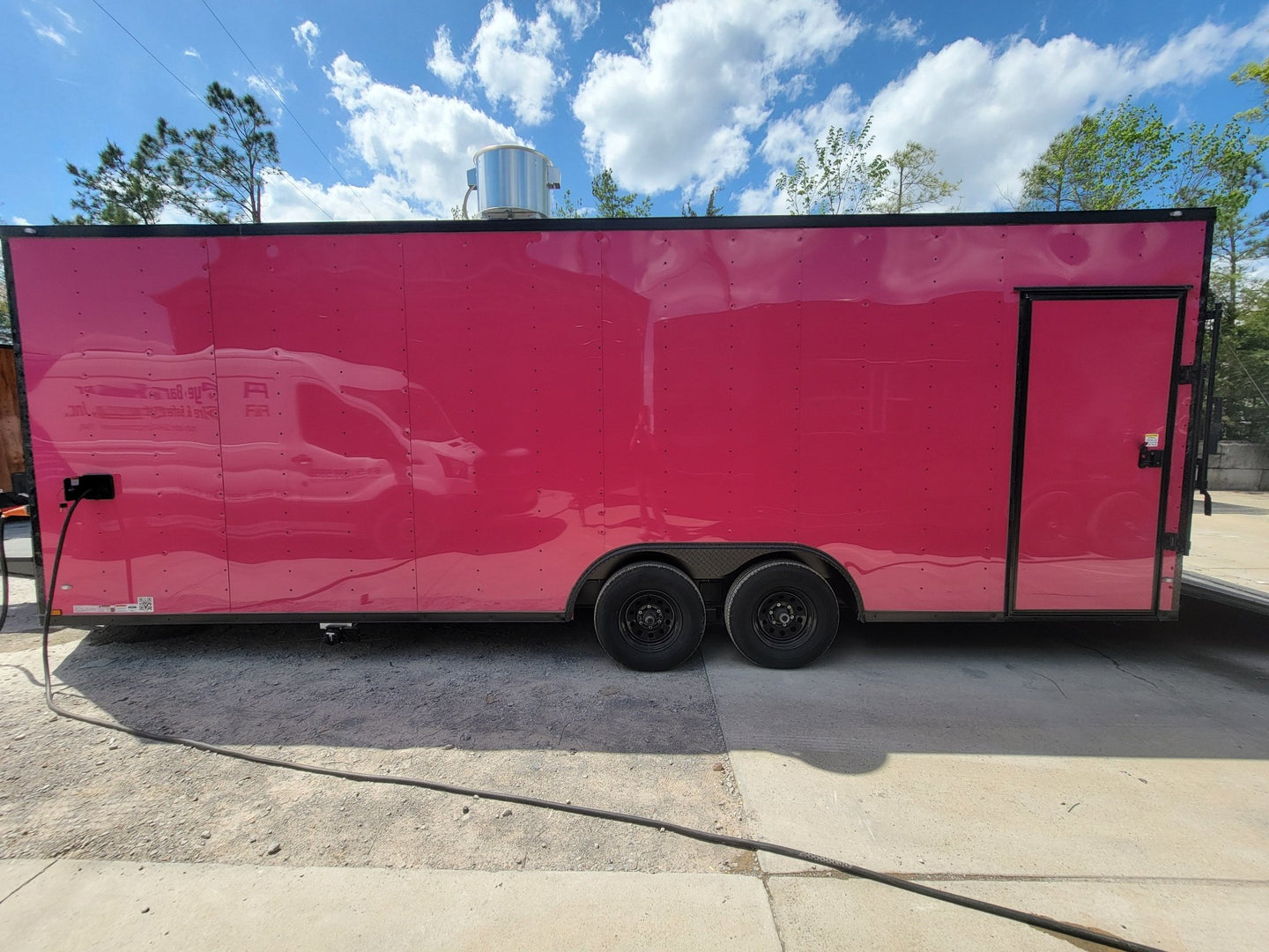 8.5' X 24' Pink With Blackout Concession Trailer Food Event Catering - SLE Equipment - 9