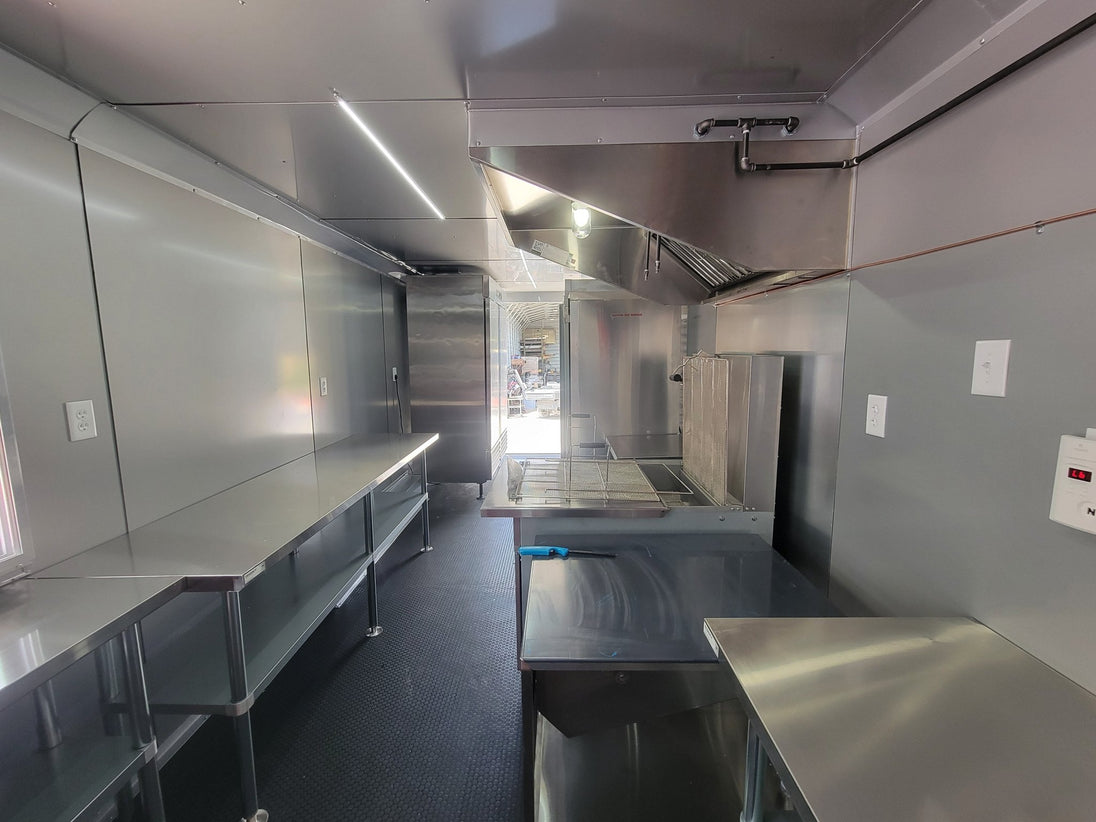 8.5' X 24' Pink With Blackout Concession Trailer Food Event Catering - SLE Equipment - 17