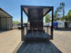 8.5' X 22' Concession Trailer Black With Blackout Trim 8ft BBQ Porch - SLE Equipment - 8