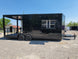 8.5' X 22' Concession Trailer Black With Blackout Trim 8ft BBQ Porch - SLE Equipment - 1