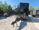 8.5' X 18' Custom Enclosed Stage and Event Deck over Blackout With Black Trim - SLE Equipment - 1