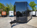 8.5' X 24' Custom Enclosed Stage Trailer Black With Black Out Trim and Awning - SLE Equipment - 2