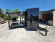 8.5' X 24' Custom Enclosed Stage Trailer Black With Black Out Trim and Awning - SLE Equipment - 9