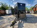 8.5' X 24' Black With Blackout Stage Trailer With Awning Semi Screwless Exterior - SLE Equipment - 2