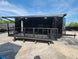 8.5' X 24' Black With Blackout Stage Trailer With Awning Semi Screwless Exterior - SLE Equipment - 4