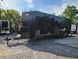 8.5' X 24' Black With Blackout Stage Trailer With Awning Semi Screwless Exterior - SLE Equipment - 10
