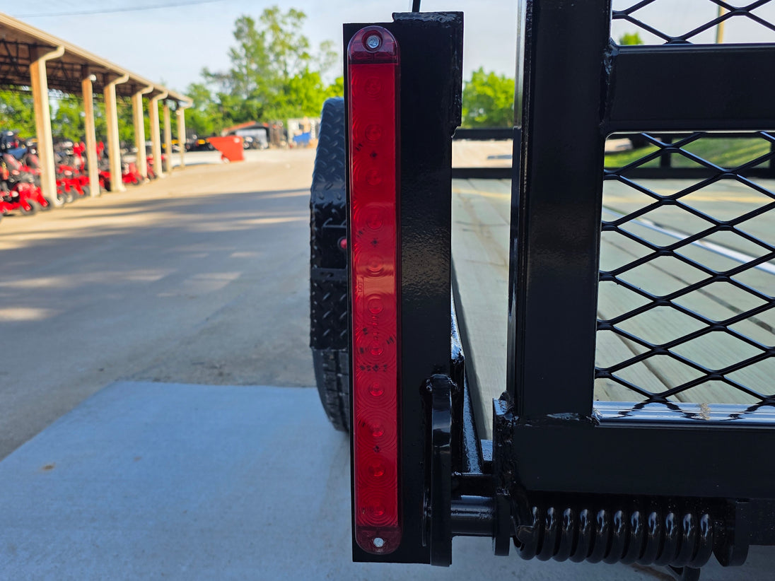 7' X 14' Straight Deck Heavy Duty Utility Trailer (2) 5,200lb Axles 10K GVWR Brake light picture 